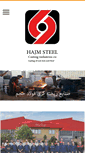 Mobile Screenshot of hajmsteel.com